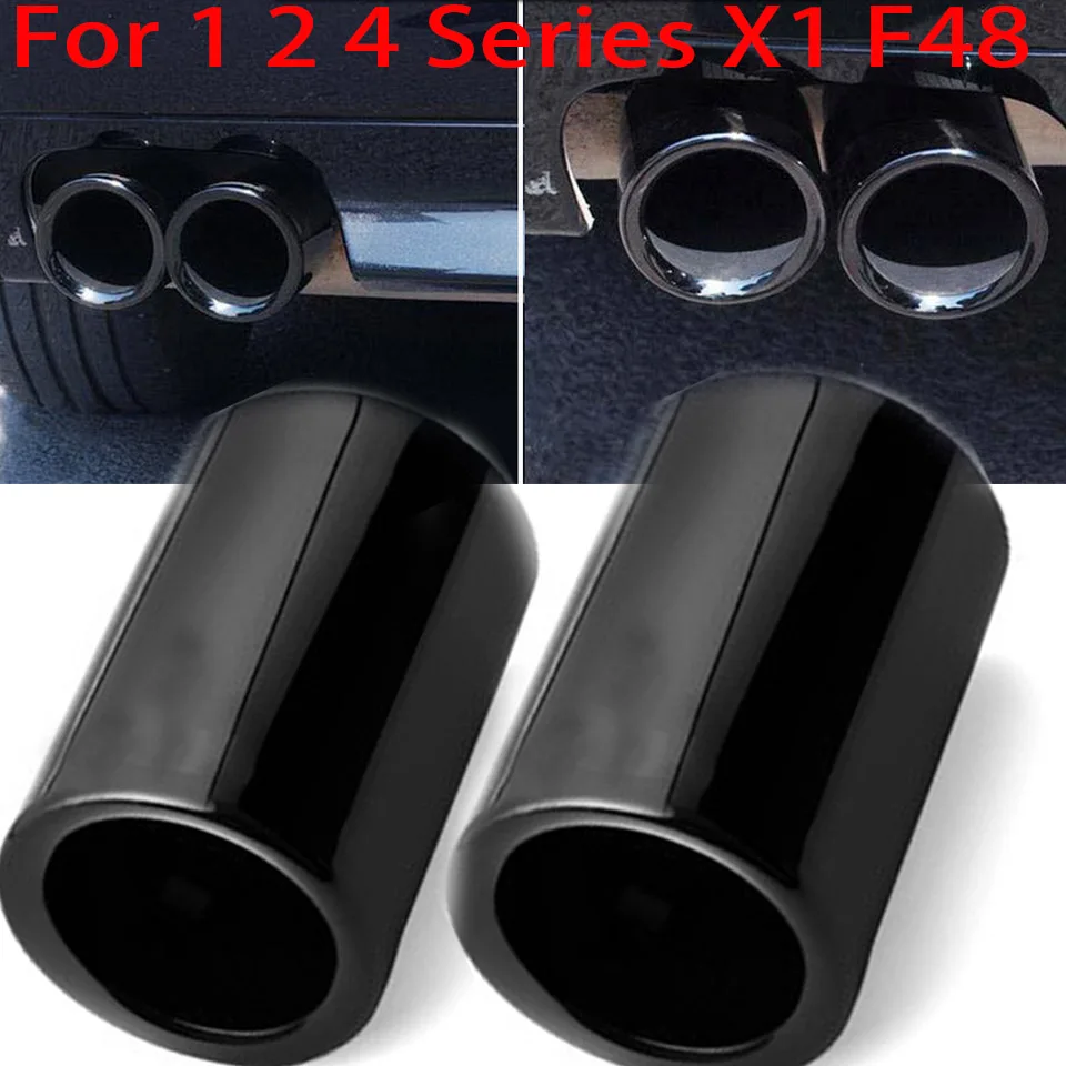 

1Pc 70/76mm Car Exhaust Pipe Muffler Cover For BMW X1 F48 2016-2020 F32 F20 F22 1 2 4 Series 2012 2013 2014 2015 2016 2017 2018