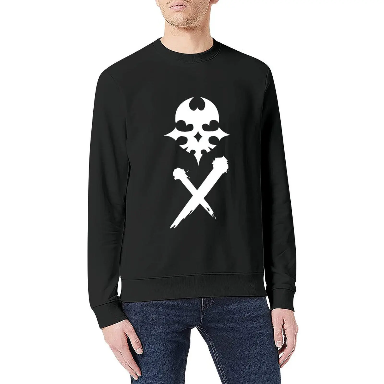 TWEWY Skull Pullover men's sweat-shirt men clothes anime clothes men's winter sweater pullover