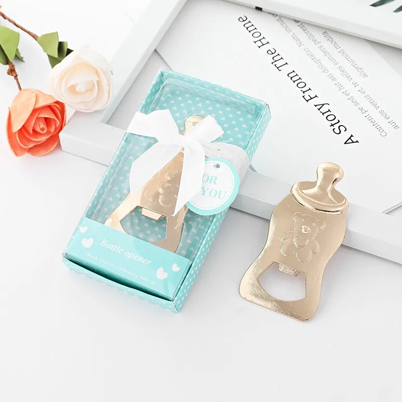 

(25 pieces/lot) Baby Baptism Gifts of Baby Nursing bottle Openers favors for Baby shower Party decorations and Guests gifts