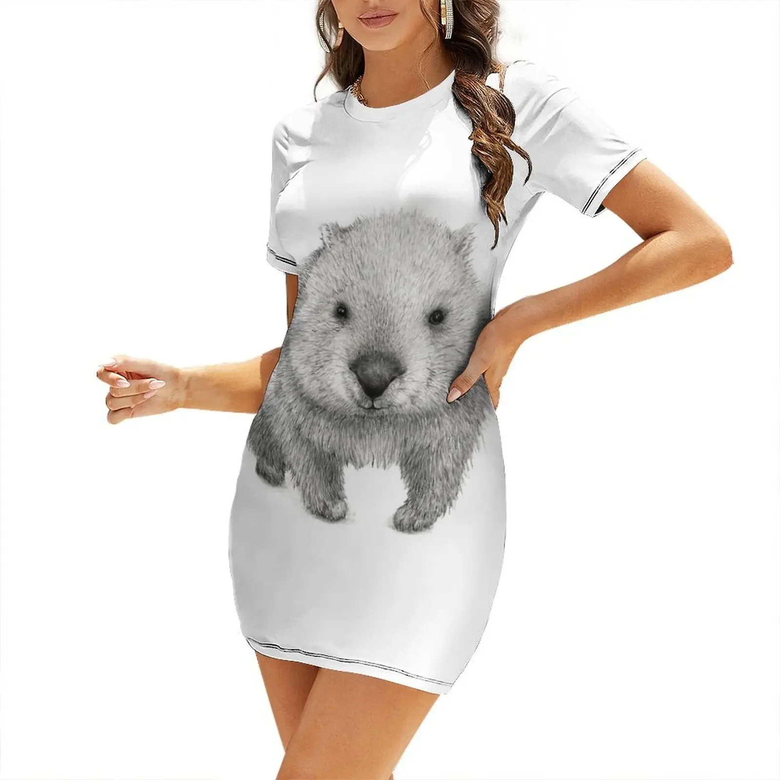 Wombat Australia Short-Sleeved Dress summer dress for women 2025 dress summer summer women's 2025 clothes