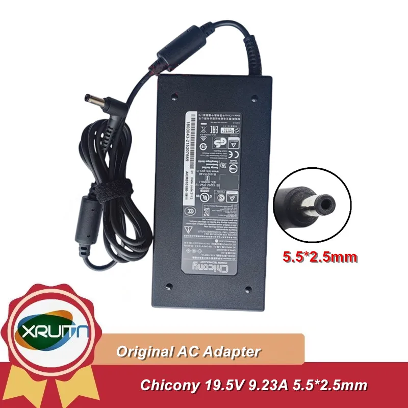 

Genuine Chicony A17-180P4A 19.5V 9.23A 180W A180A025P AC Adapter Charger For MSI GS63VR GP62MVR GS65 STEALTH Laptop Power Supply
