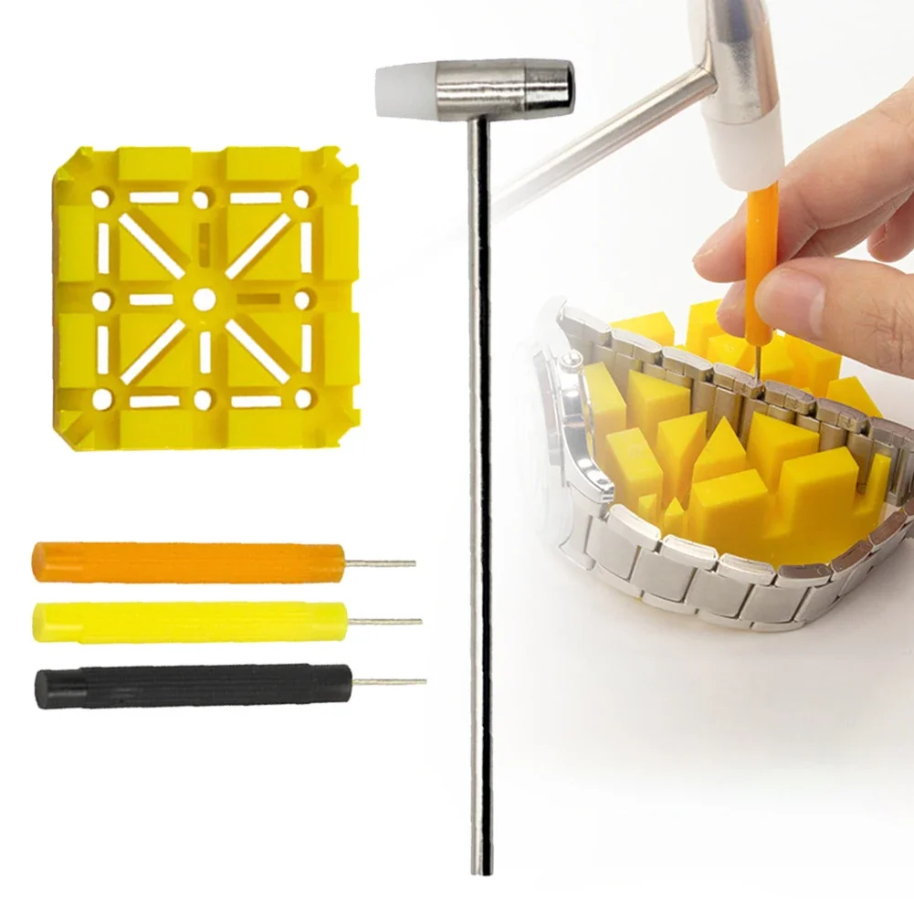 Mini Hammer Hammer Hand Tools 5PCS Bracelet Chain Pin Hand Tools Remover Slit Repair Tool Set Household Hand Tool