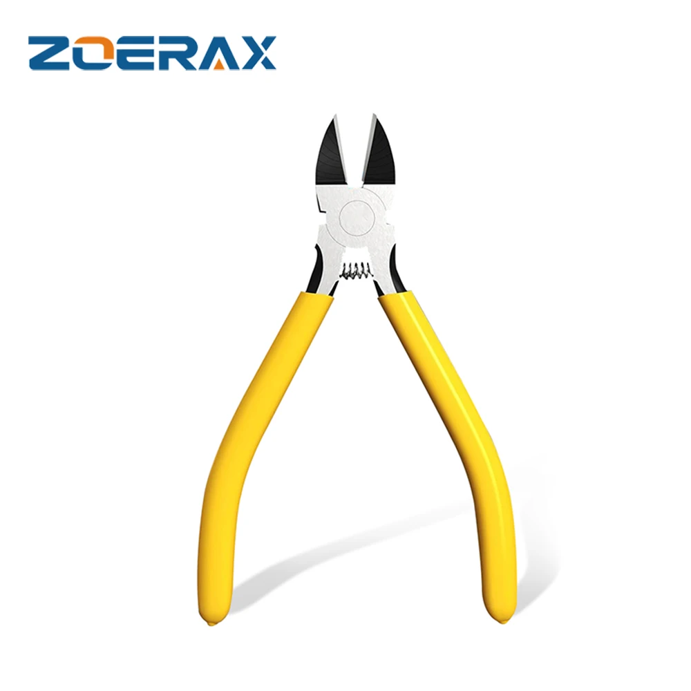 ZoeRax Cortadores de alambre ultra afilados de 5 pulgadas, cortadores diagonales pequeños con tijeras de alambre con resorte para manualidades y cables