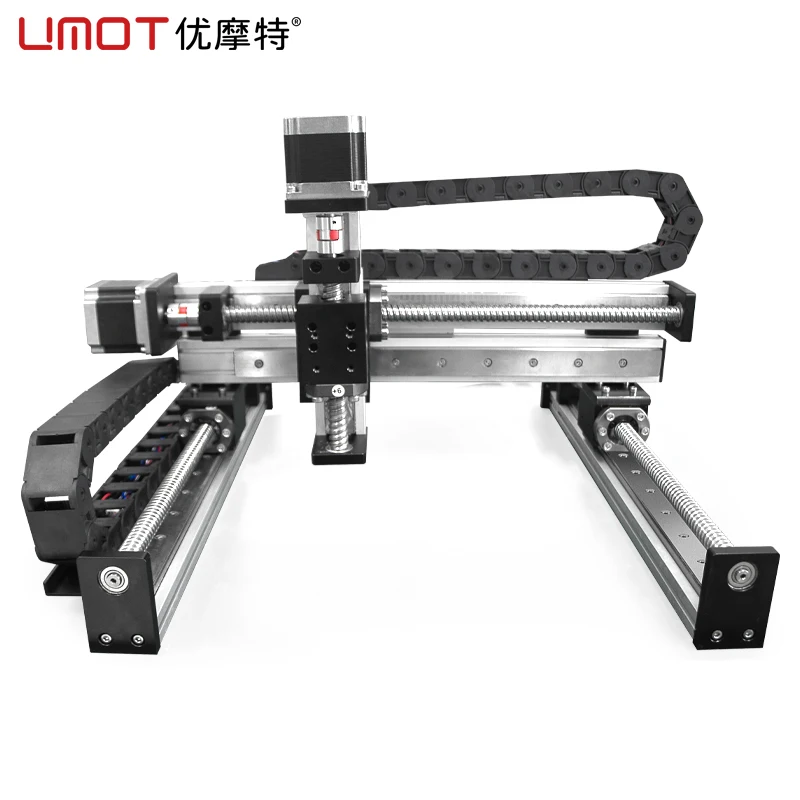 

UMOT Gantry Robot 4-axis XYZ Slide Table CNC Machine Linear Guide for Lathe Machine Attachments Custom