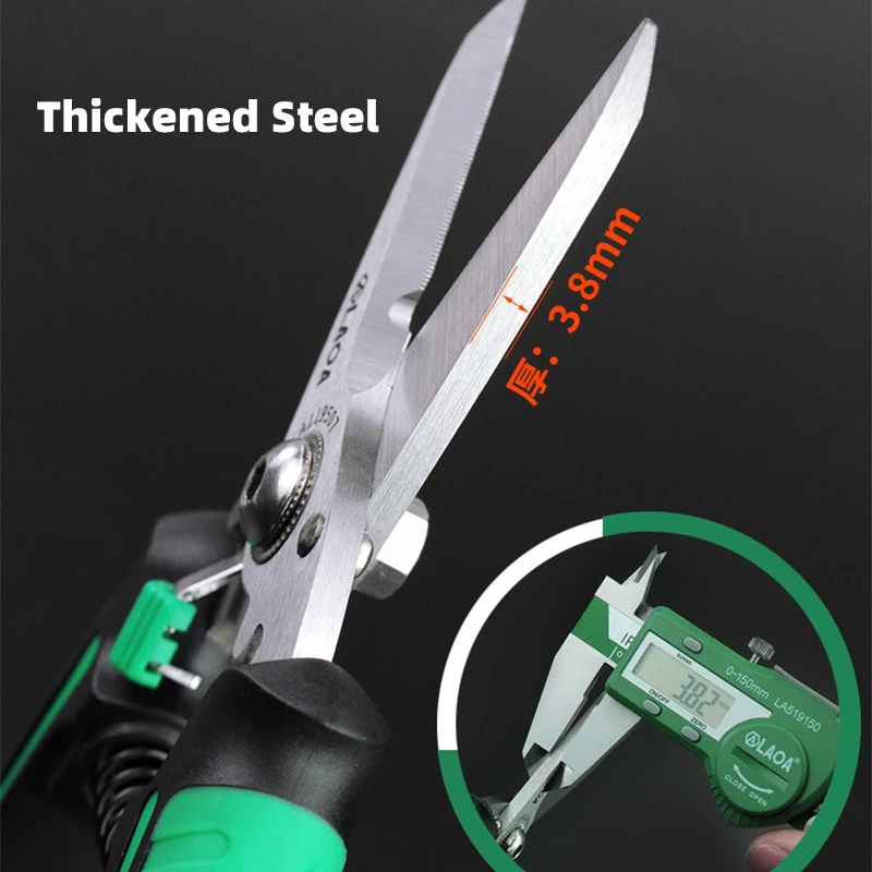 LAOA Stainless Steel Electrician Scissors Multifunction Manually Shears Groove Cutting Wire And Thin Steel Plate Hand Tools