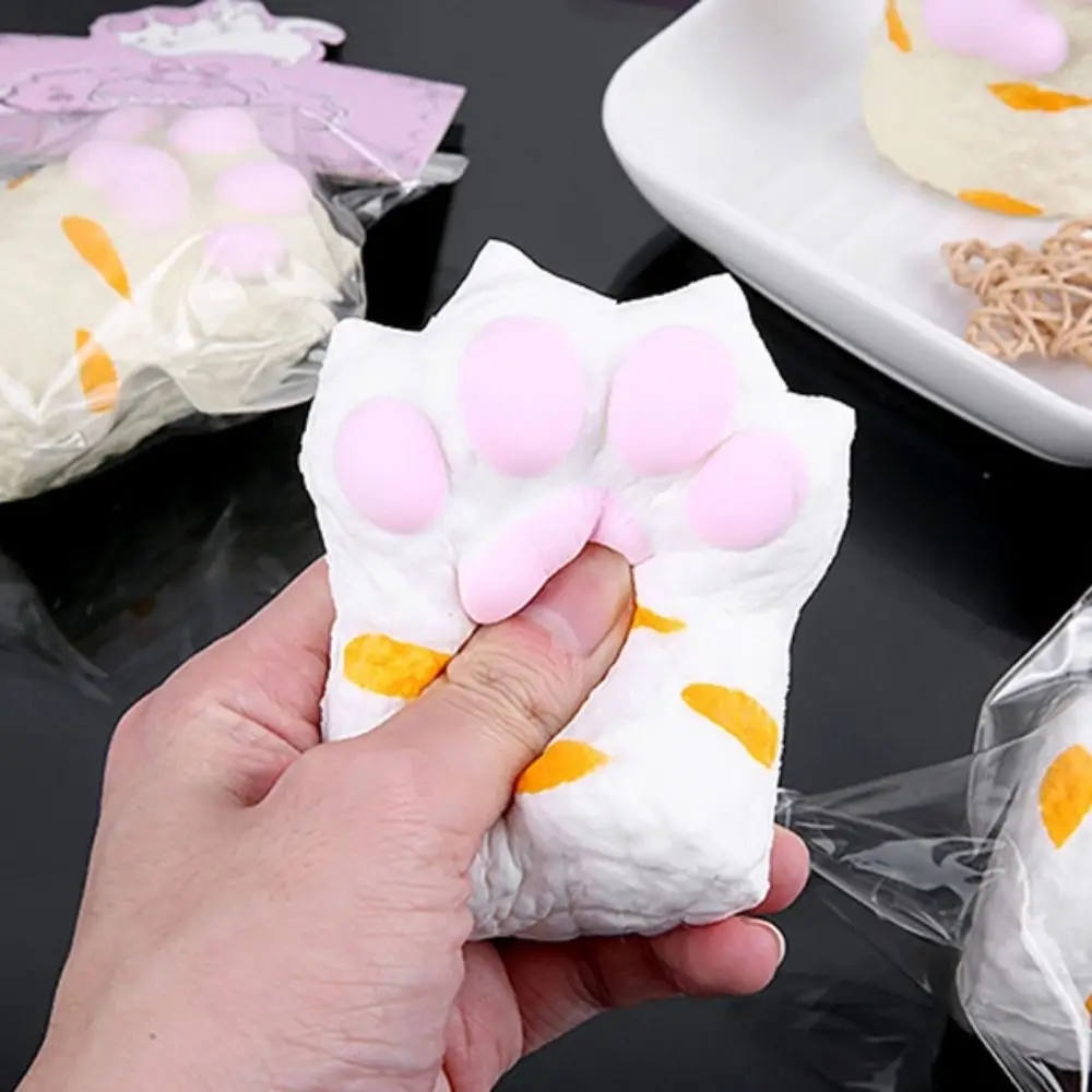 الجدة العجن القط باو ضغط لعبة لينة سيليكون القط باو تململ لعبة اليدوية ثلاثية الأبعاد القط باو قرصة لعبة النكات العملية