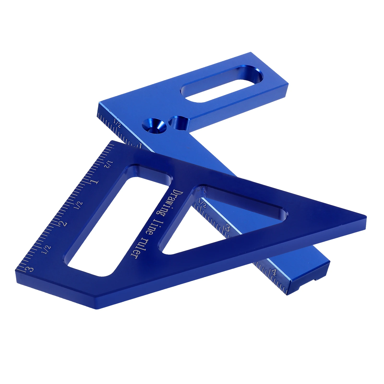 

Multifunctional Ruler 45° 90° Square Tool Aluminum Alloy High Precision Measuring Drawing Angle Woodworking Engineer Tools