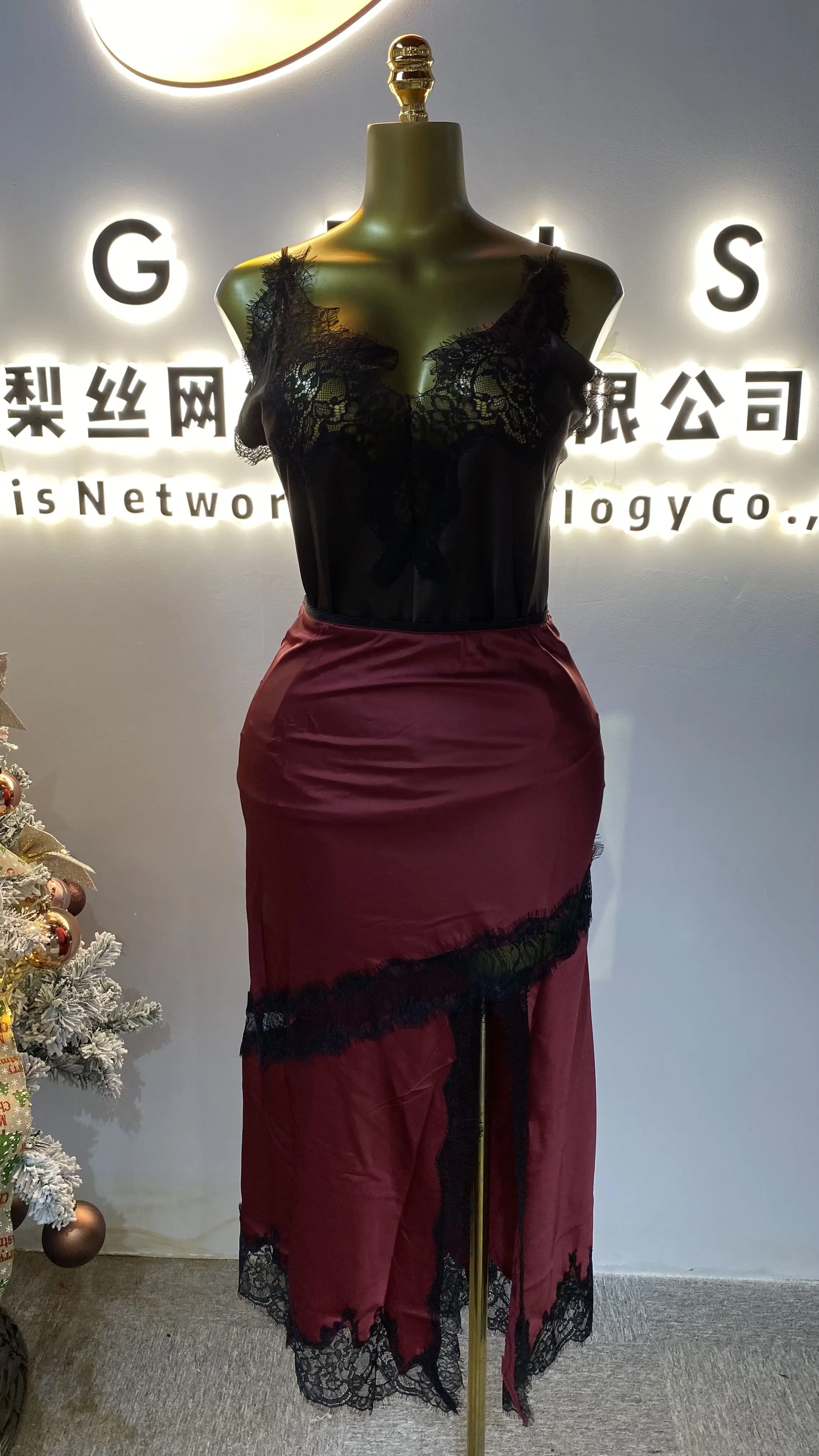 

2025 New Fashion Custom Printed Women's Casual Long Sleeve Tie-Dye Pleated Skirt Slim Fit Bodycon Dress-GZMM437