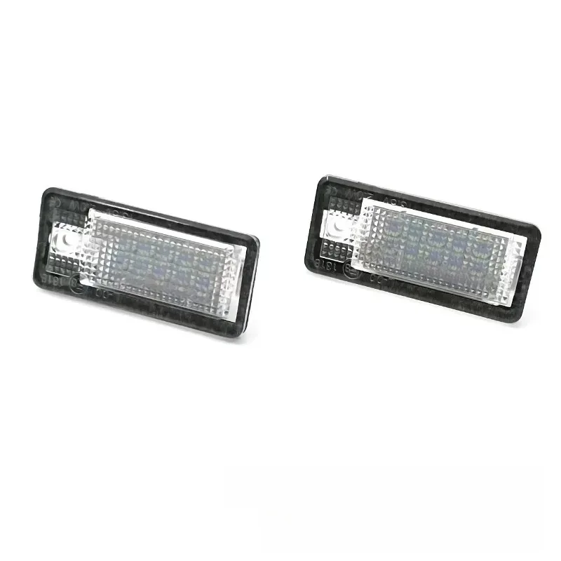 

For A3 S3 8P A4 S4 B6 B7 A6 C6 S6 A8 S8 Q7 RS4 RS6 Plus New 2 Pieces Rear LED License Plate Light Avant Quattro Auto Lamp Light