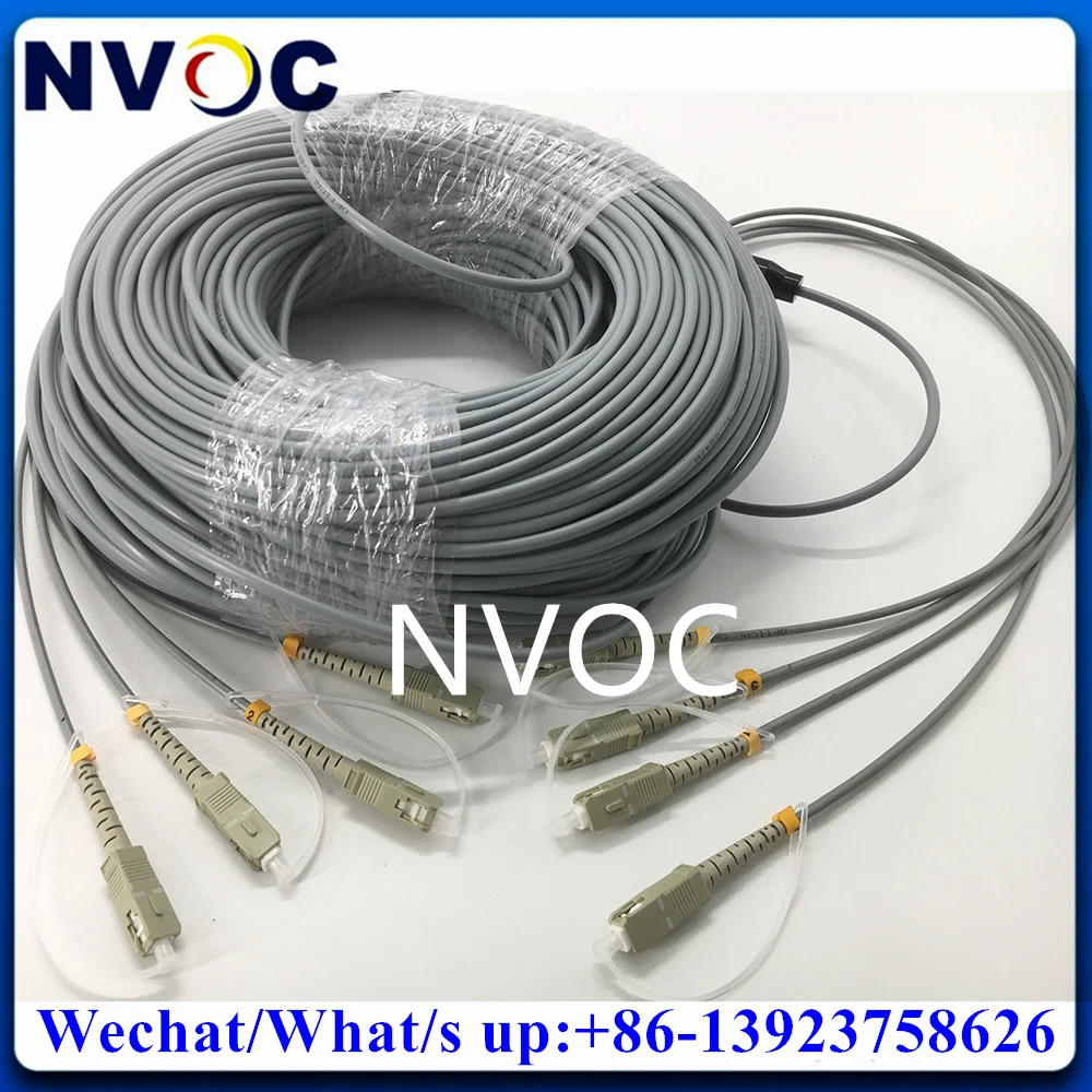 150M 4Core MM,62.5/125,OM1 4.0mm,PVC,LC/UPC-LC/STUPC Indoor Outdoor Armored Unitube Accessing Building Fiber Optic Patch Cable