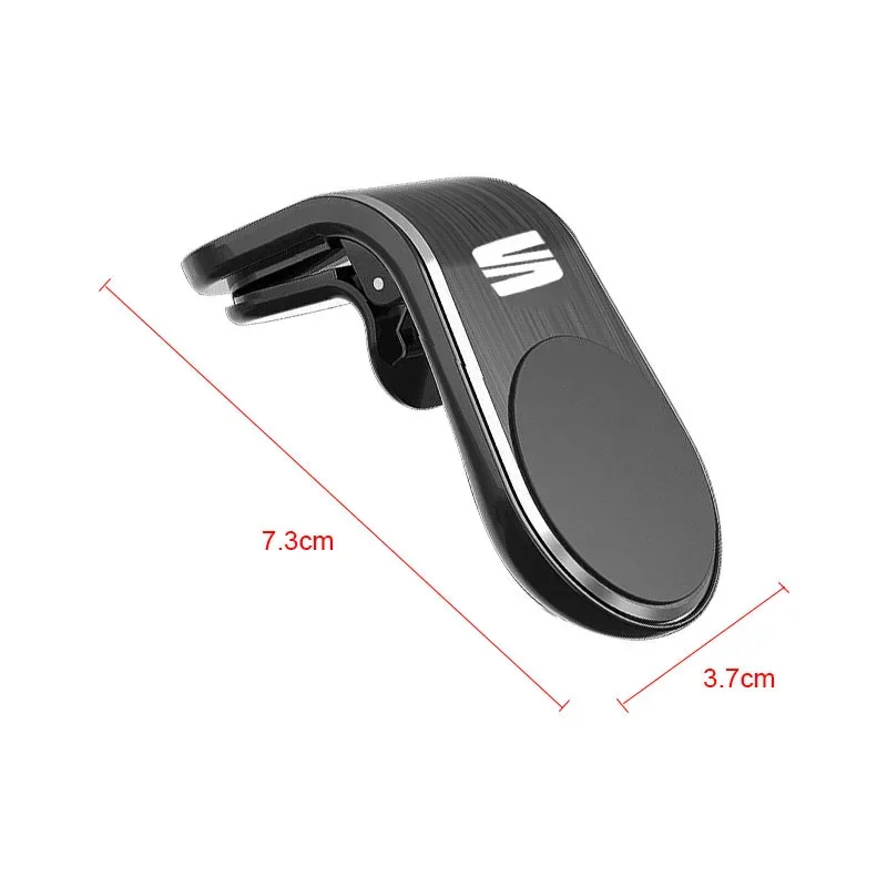 Carro 360 ° Metal Magnet Phone Stand, Acessórios Interiores, Seat Leon, Ibiza, Arona, Altea, Ateca FR, Toledo Exeo, Alhambra, Tarraco, Mii, Carro