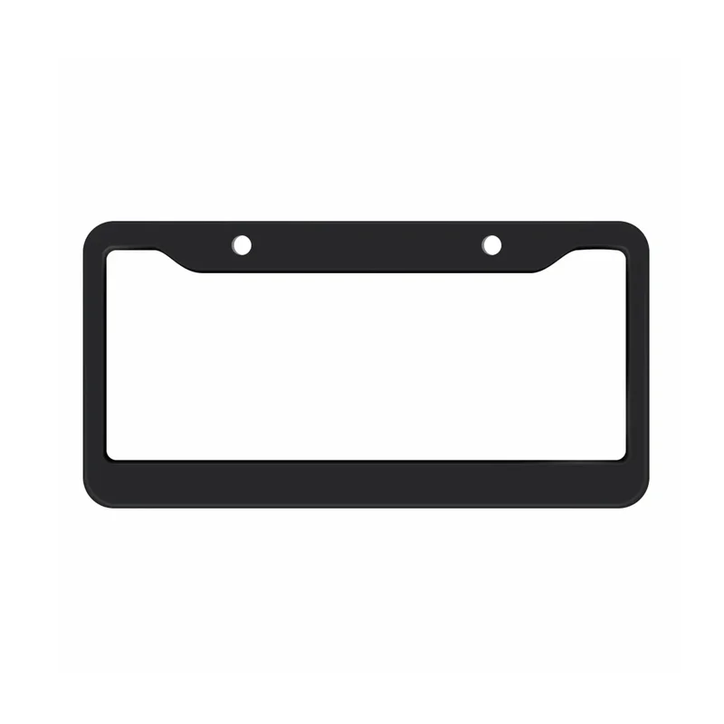 NEW Universal 30*15CM 1/2pcs License Plate Frame Carbon pattern Plastic License Plate Frame Bracket with Standard Screw Kits