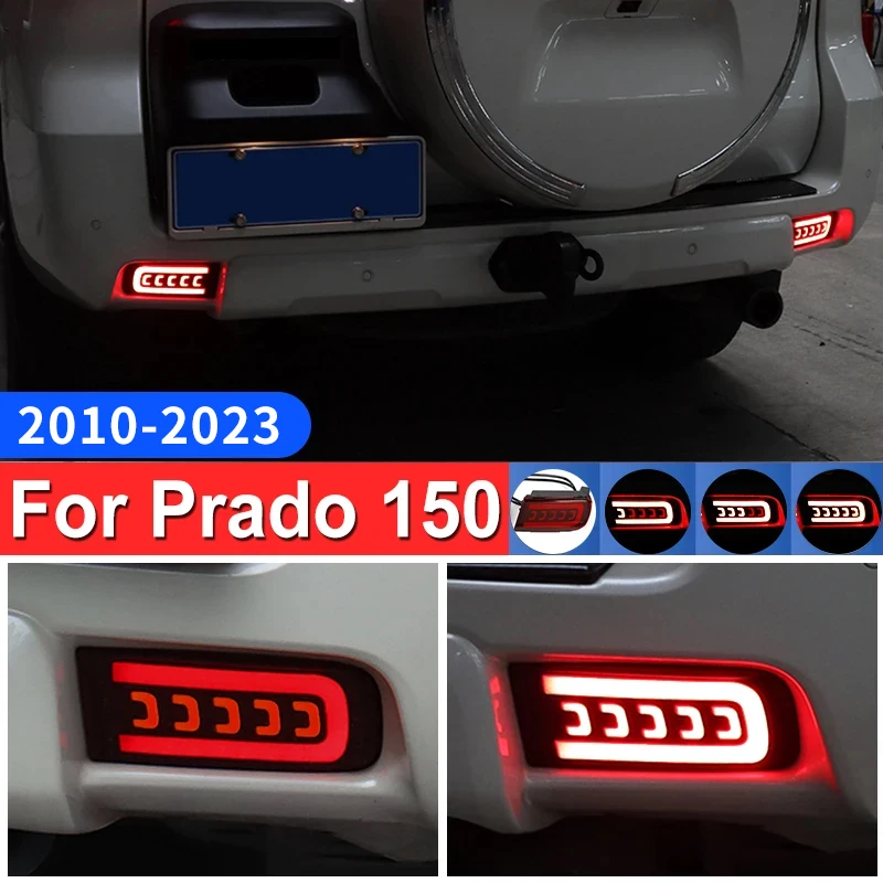 For Toyota Land Cruiser Prado 150 2010-2023 2021 Bumper Light Upgrade Exterior Accessories Lc150 Brake Rear Fog Lamp Turn Signal