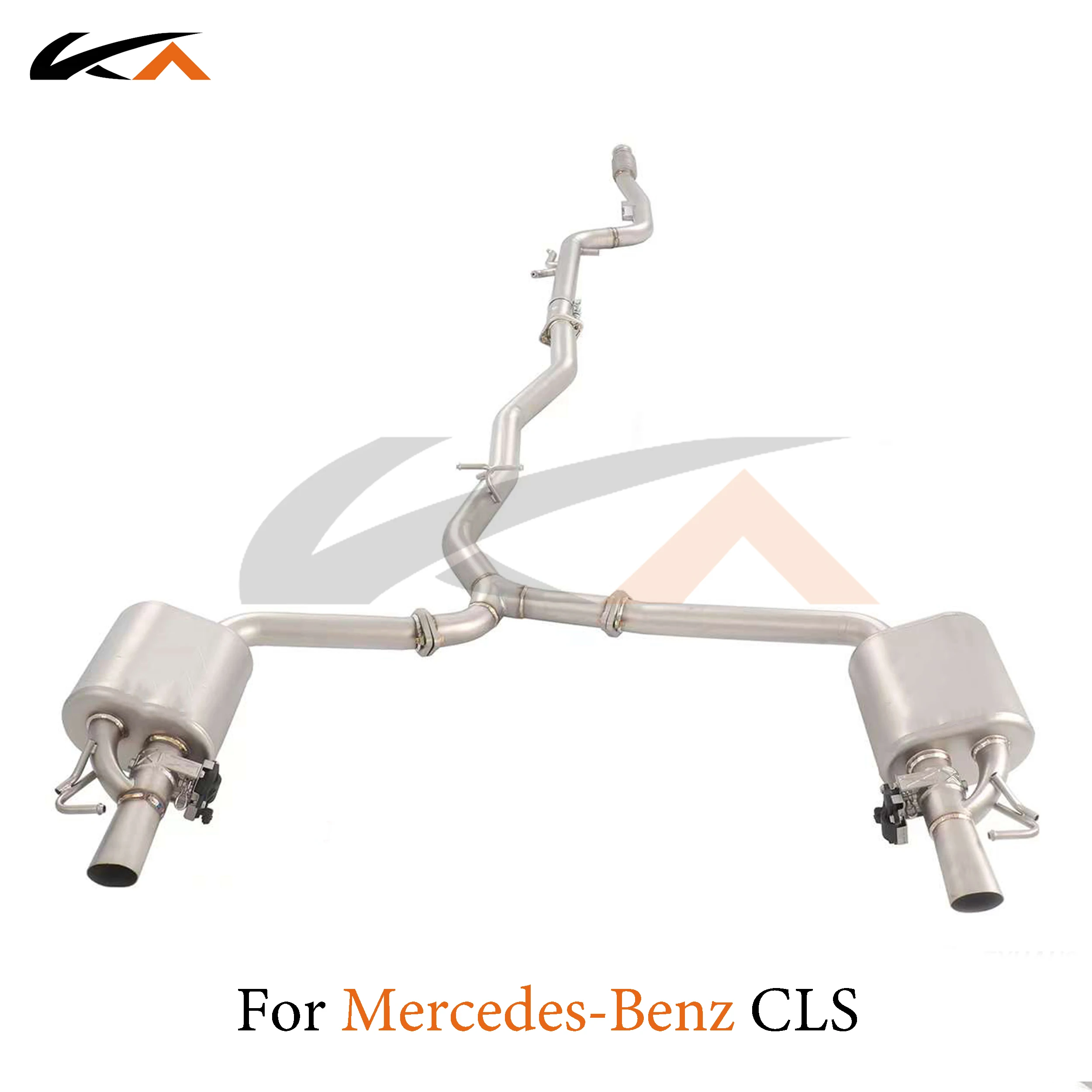 KA Tuning exhaust system stainless catback for Mercedes-Benz CLS260 CLS300 CLS350 2.0T rear section performance muffler valve