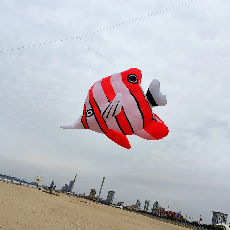 Soft kite flying fish kite pendant weifang big kite windsocks inflatable kites outdoor sport for adults kites reel Paragliding