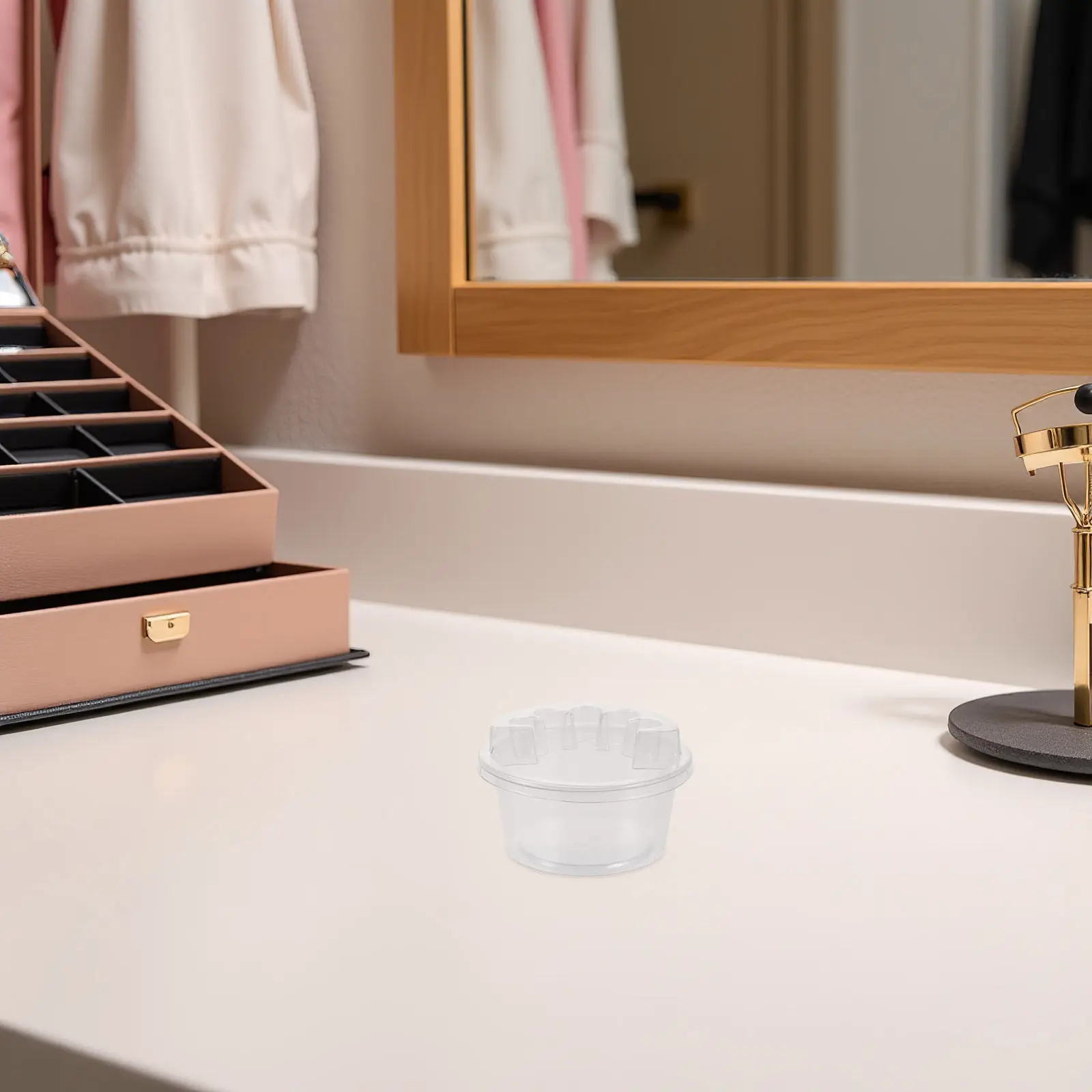 

20Pcs Holder Rack Disposable Plastic Ink Cleaning Cup Stand Tray Supplies Microblading Tool Cup Clear Needle Dish