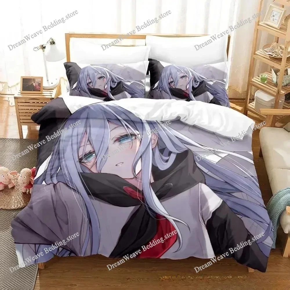 Yoisaki Kanade Bedding Set Cartoon Anime Three-piece Set Adult Kid Bedroom Duvetcover Sets 3D Kawaii Girl Colcha De Verano Cama5 6