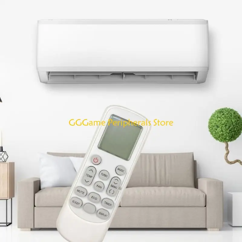 

U55B Backlit Technology Remote Controls Universal Support Ergonomic Handle for Powers Air Conditioner Night Operation