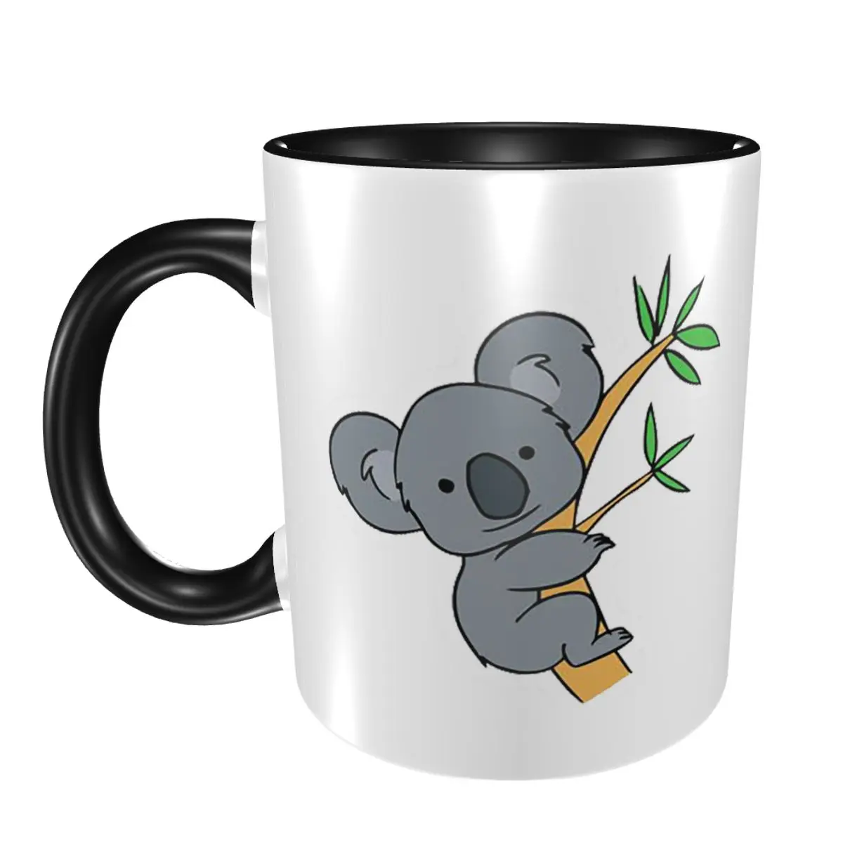 

Cute Koala Pattern Mug Funny Ceramic Coffee Cups Tea Mugs Milk Cup Drinkware Gift for Woman Man