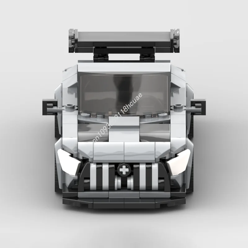 318 قطعة MOC Mercedesesed GT سلسلة سوداء نموذج المدينة اللبنات لتقوم بها بنفسك لعبة إبداعية فكرة التعليم هدايا عيد الميلاد عيد الميلاد #3