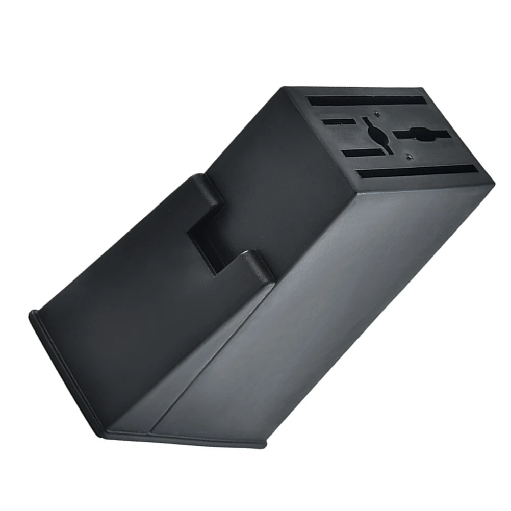 

Universal Plastic Knife Holder Kitchen Storage Organizer Stand Block Cutlery Display Rack Lightweight Black Standalone Set