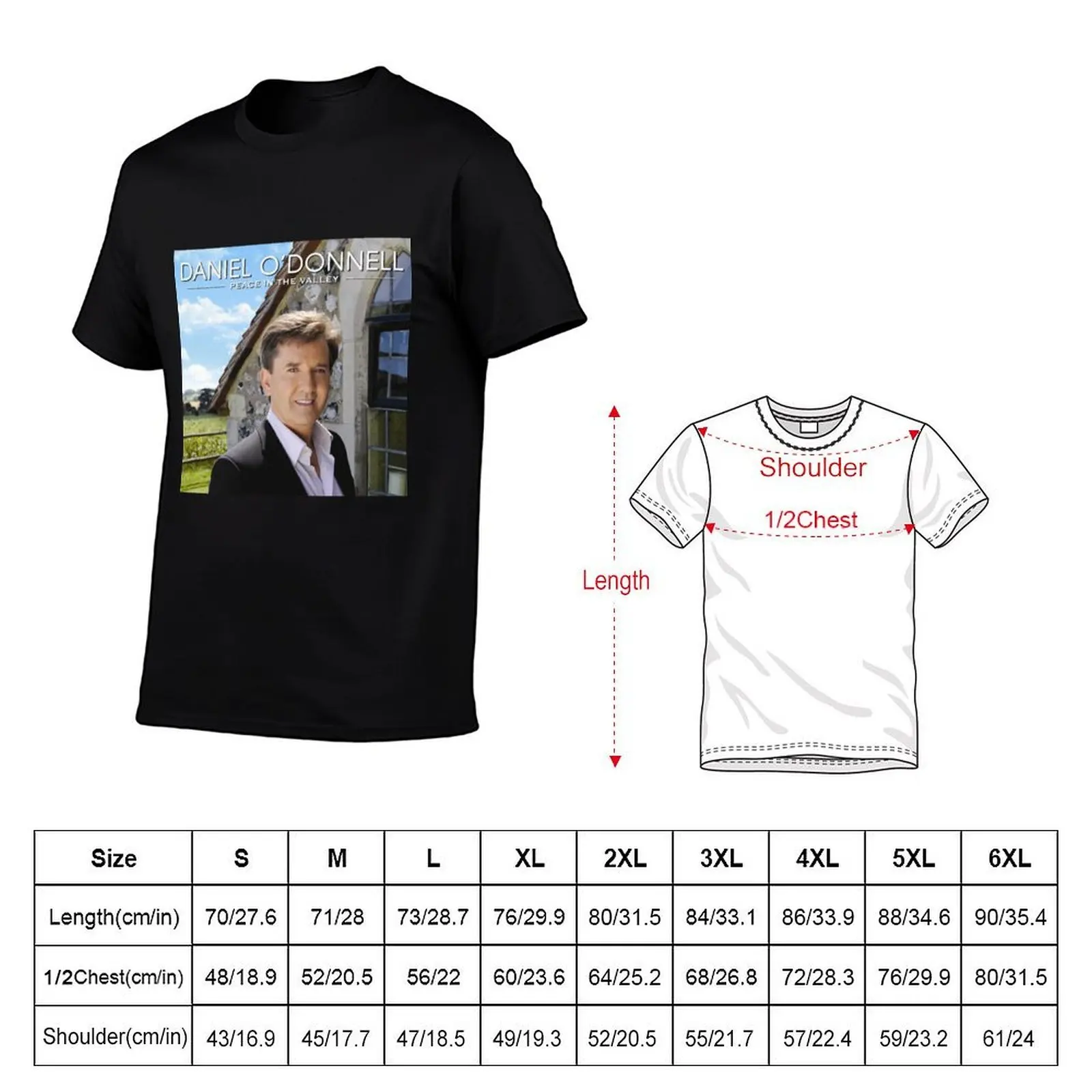 Daniel O'Donnell Peace in the Valley T-Shirt rapper graphic tees gifts for boyfriend plain t shirts men