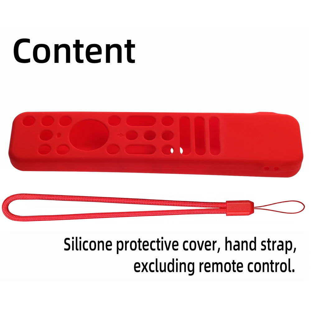 For Sony RMF-TX810U/RMF-TX811U/RMF-TX910U Remote Control Protective Silicone Case Cover Shockproof Anti-Slip Sleeve with Lanyard