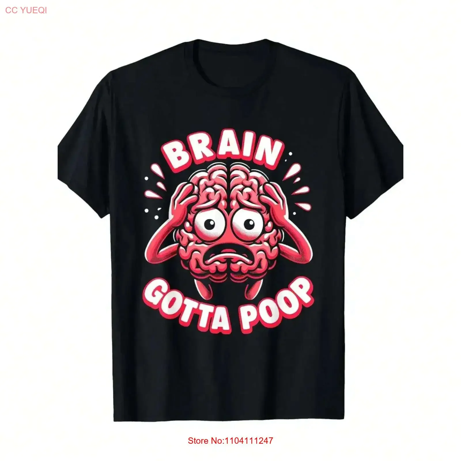 

T shirt Brain Break Humorous Cognitive Gotta Poop vintage Washed graphic fashion Comfortable Stylish Slightly designer clothes
