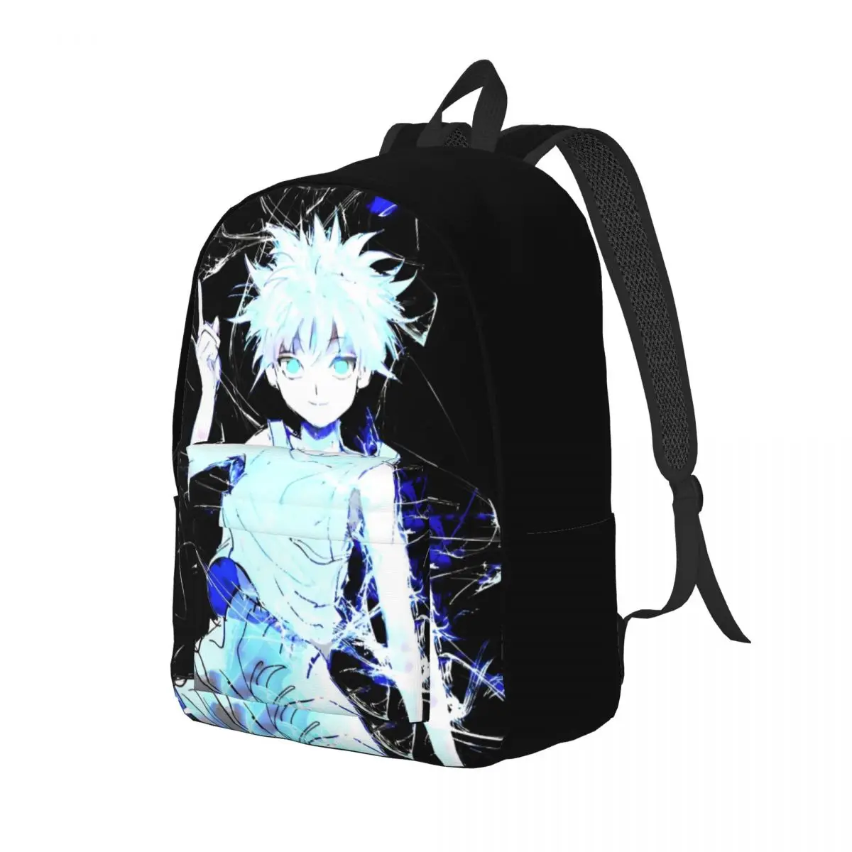 Anime Hunter X Hunter Killua Backpack for Men Women Casual High School Work Daypack College Canvas Bags Sports