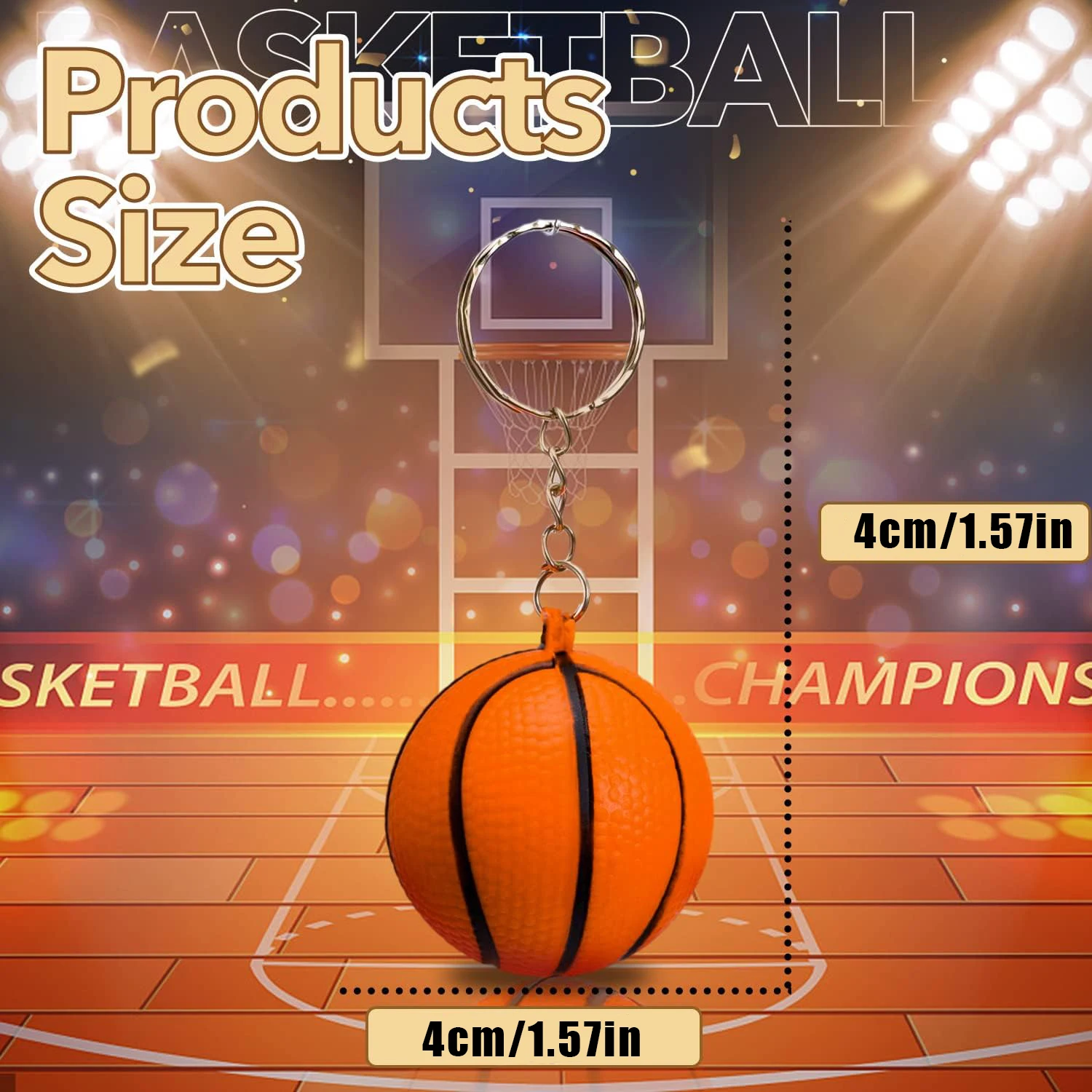 5/10pcs Mini Basketball Keychain For Men, Backpack Pendant Decoration, Gift For Sports Enthusiasts