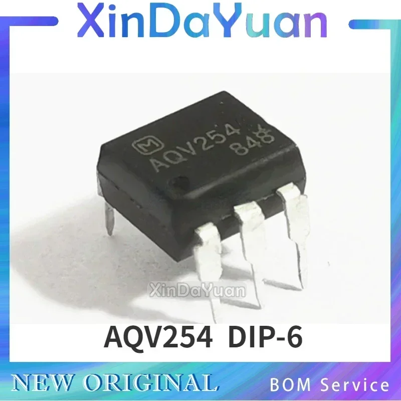 10 pcs AQV254 AQV254A DIP-6  Photoelectric Coupling Isolator  Solid State Relay