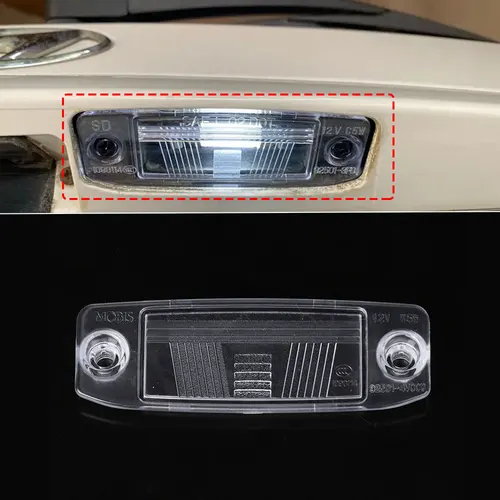 Imagen 2 del producto Lente de luz de matrícula trasera de coche, cubierta de lámpara trasera reemplazable, accesorios para Kia Sorento 2011 2012 2013 925102P000, 1 ud.