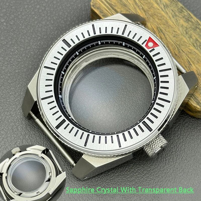 NH35 NH36 Case Sapphire Crystal Samurai King Case28.5mm Dial Fit NH35 NH36 NH38 NH39 4R35 7S26 Movements Men's Dive Watch Case