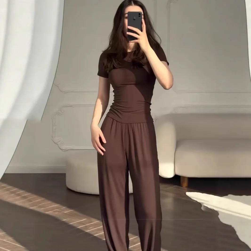 

Женский пижамный комплект высокого качества из растягиватого хлопка для сна, женский пижамный комплект из органического бамбука и модала, комплект одежды для сна