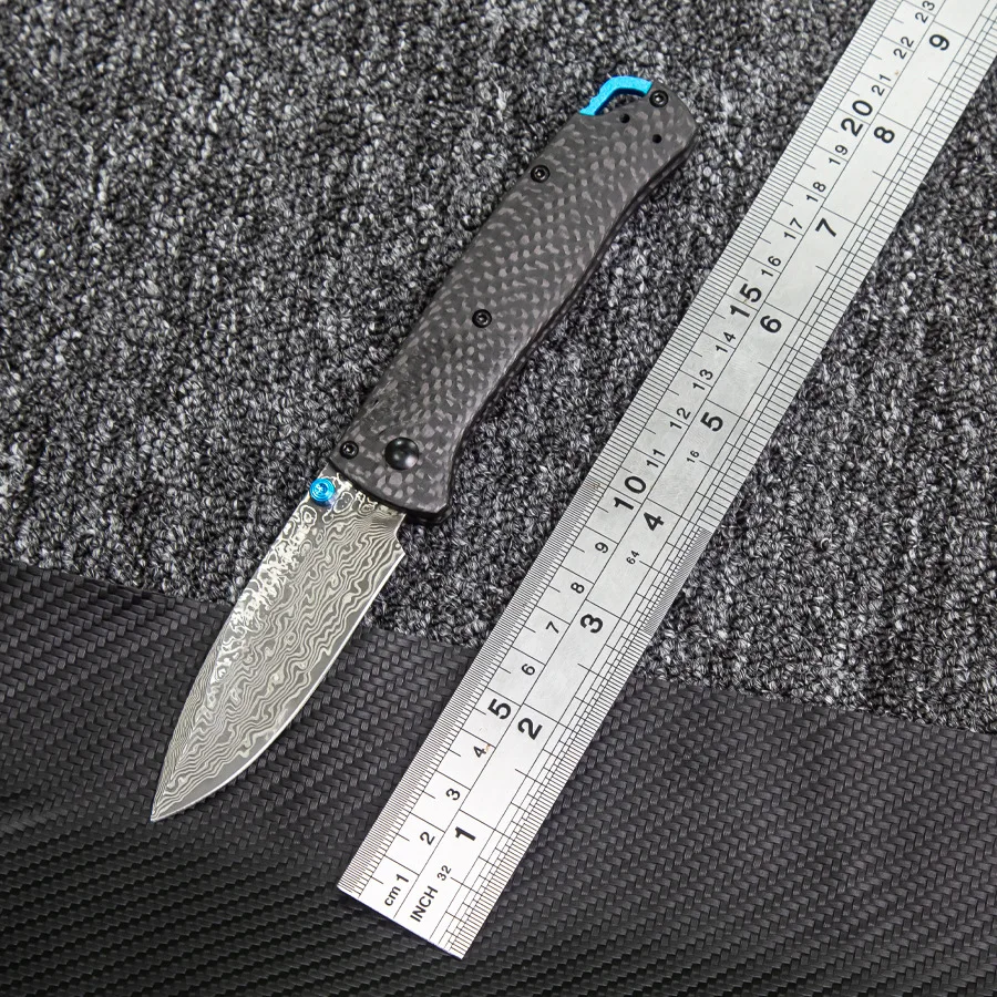 

BM535 Damascus Blade Carbon Fiber Handle Outdoor EDC Folding Knife