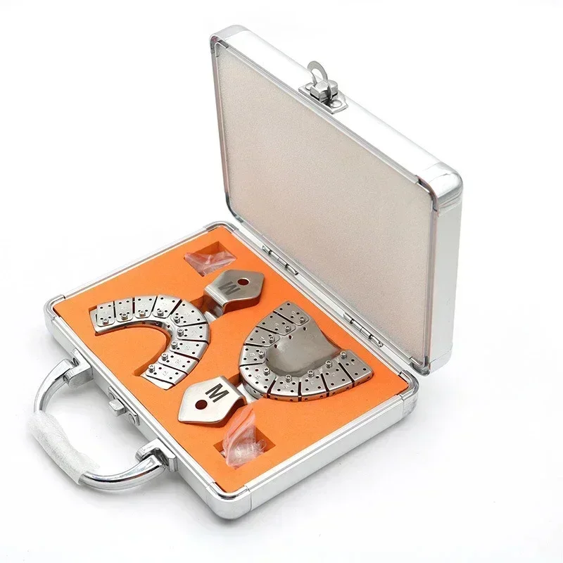 

Precision Dental Impression Tray Set: Adjustable Autoclavable Stainless Steel Teeth Mold Work L/M/S Size Dentista Accesorios