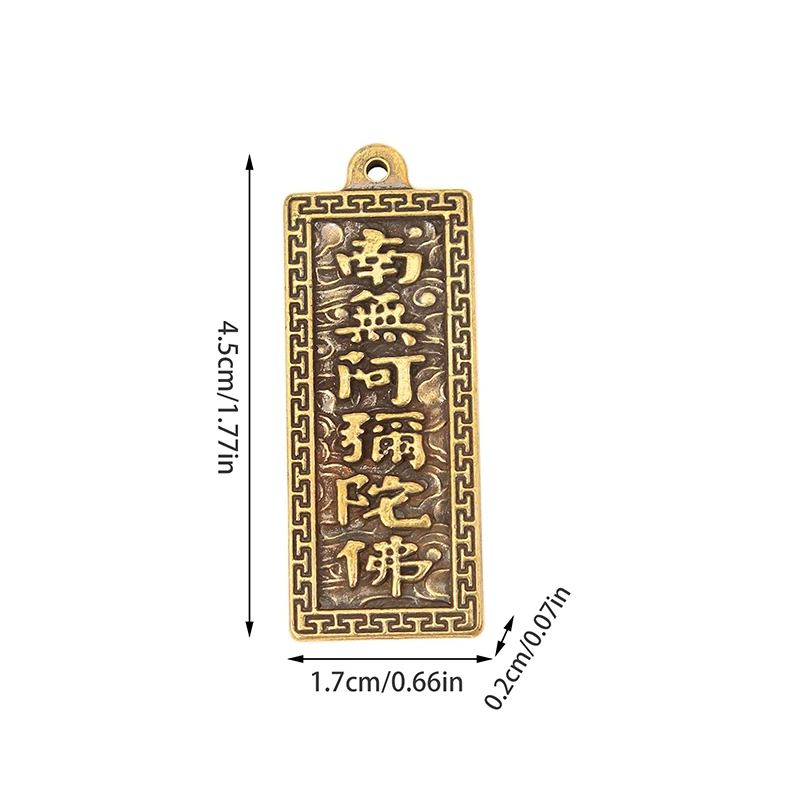 1 шт. латунный кулон Будды Амитабхи автомобильный брелок кулон ожерелье кулон