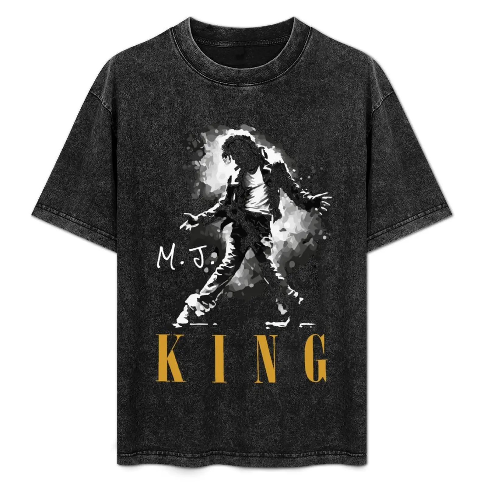 king of pop 2 T-Shirt Abstract Pattern Print Top