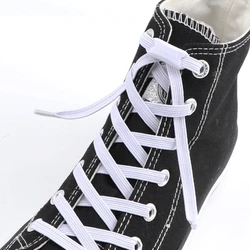 Elastic Shoelaces Plastic Buckle Flat Shoe Laces Without Ties Man And Woman For Sneakers Lazy Shoes Lace Rubber band 24 Colors