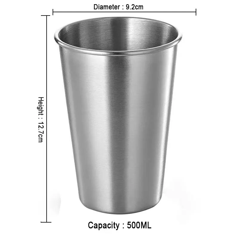 Stainless Steel Gold Cups 300ML Insulated Metal Cup 304 Drinking Beer Mug Metal Travel Drink Cup image 5