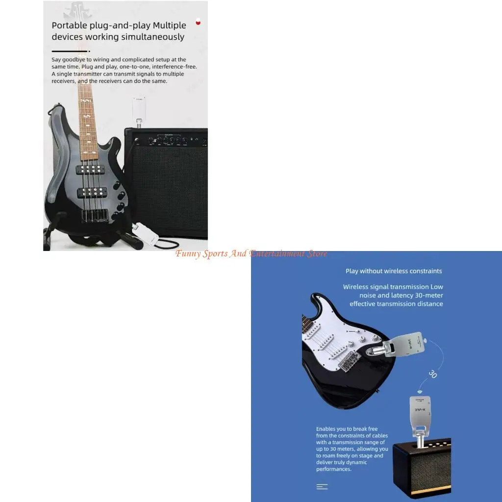 

C4DE Accurate Radio Unit for Electric Guitar Highlighting Noise Suppression Technology
