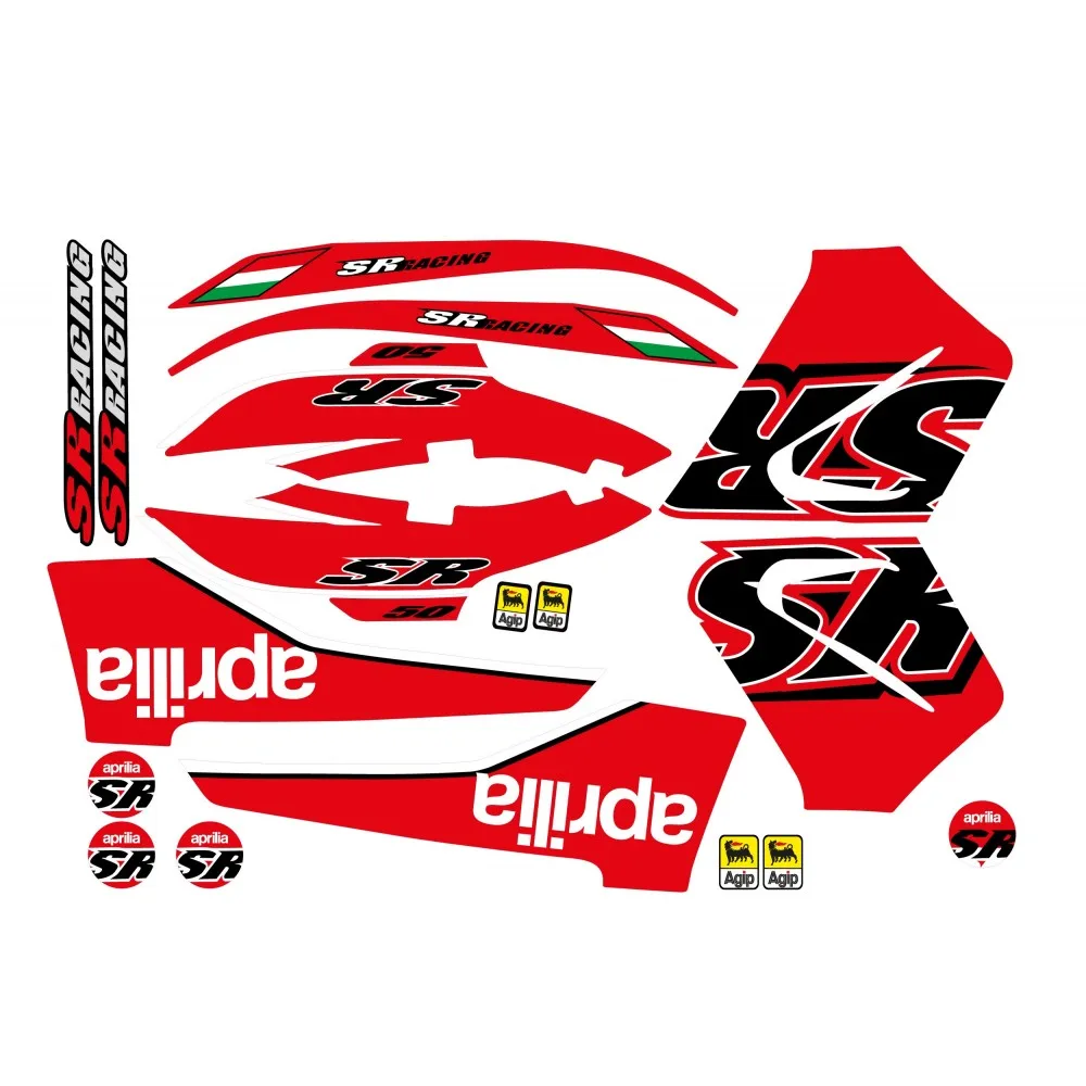 Scooter Motorbike compatible sticker kit Aprilia SR 50 Racing 2010