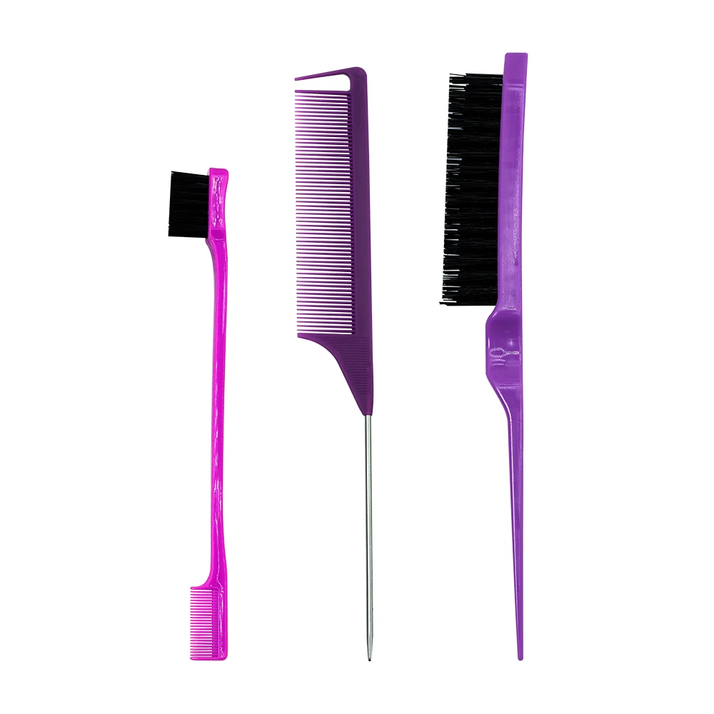 Pro Puntige Staart Salon Kappers Haar Styling Antistatische Kam Haarborstel Stalen Naald Pin Rat Staart Kammen Kapper Accessoires