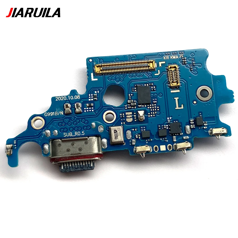 USB Charging Port Board Flex Cable Connector Parts For Samsung S20 Fe 4G / S20 Plus Ultra S21 G981B G986B G988 Microphone Module