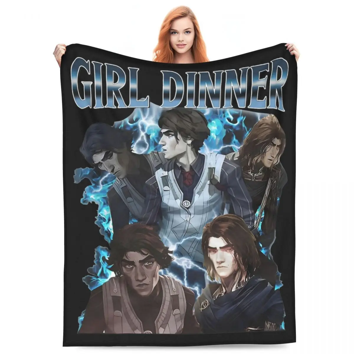 فتاة عشاء فيكتور غامض بطانية الفانيلا الشتاء فيلم لعبة متعددة الوظائف فائقة النعومة رمي البطانيات للسرير السفر لحاف #6