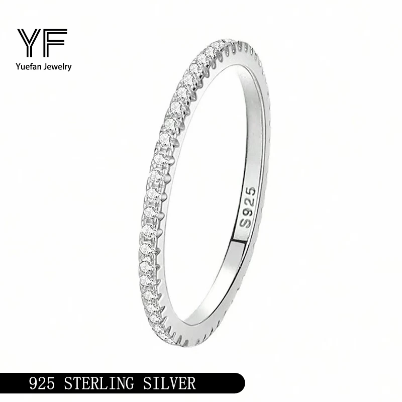 

Full Moissanite 925 Sterling Silver Ring Women Plated 18K Jewellery With GRA For Wedding Party Personalized Customization Gift