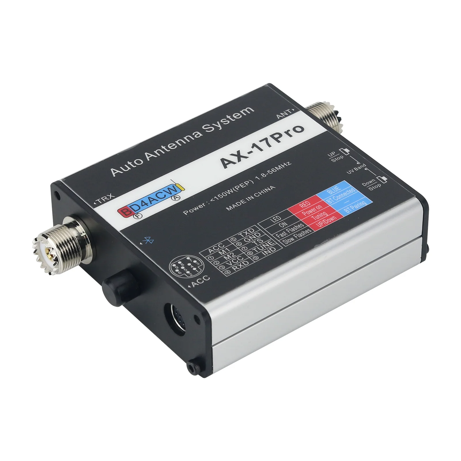 ATAS-120A M-120A M-130A 및 Tarhell Little II용 HamGeek AX-17 Pro 자동 스크루드라이버 안테나 컨트롤러