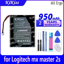 950mAh KiKiss Powerful Battery MX Ergo (533-000120) for Logitech mx master 2s MX Anywhere 2 2S Anywhere2 Anywhere2S MX Ergo