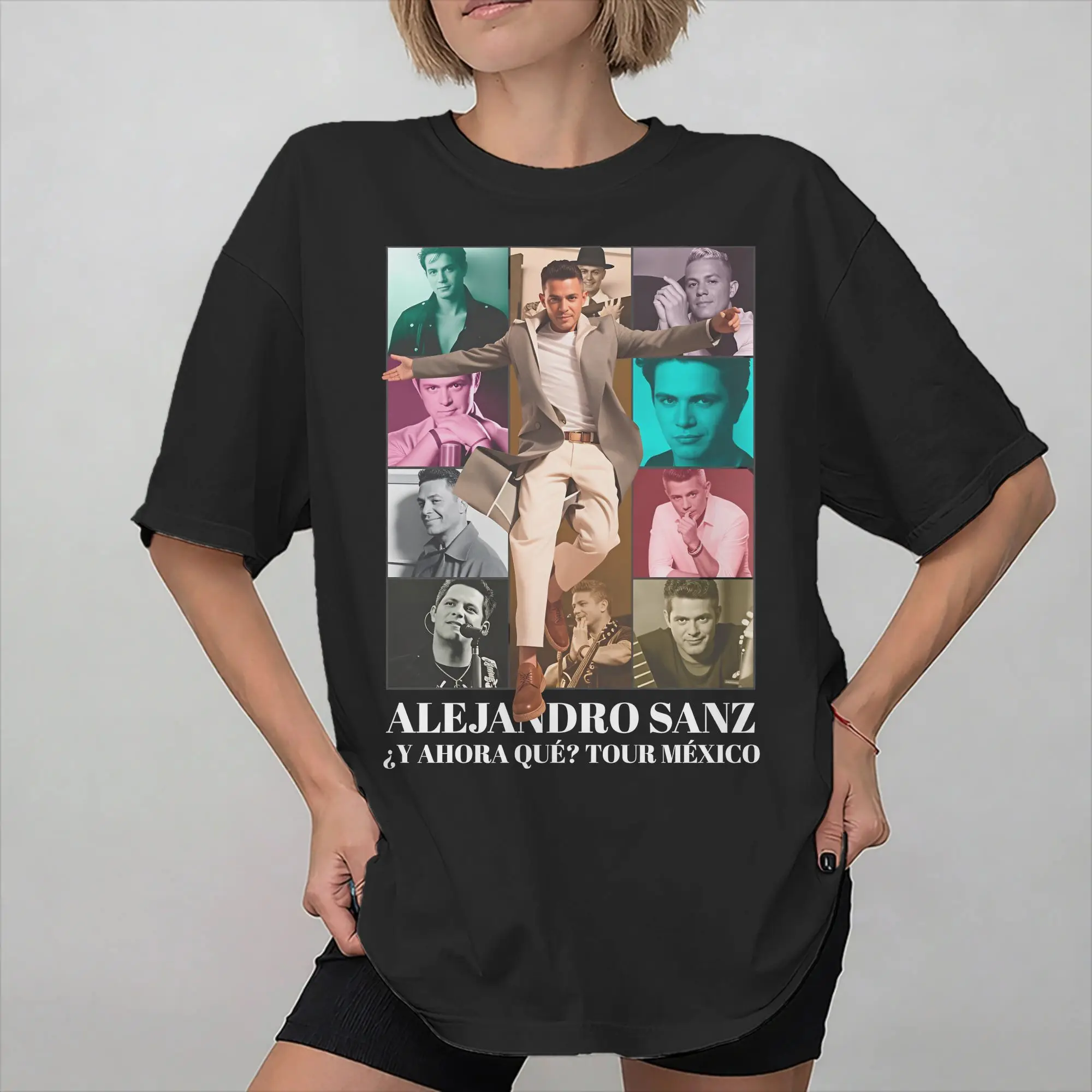 Alejandro Sanz 2026 Concert Tee Shirt for Men Women Graphic Printed T Shirts  100% Cotton Clothes