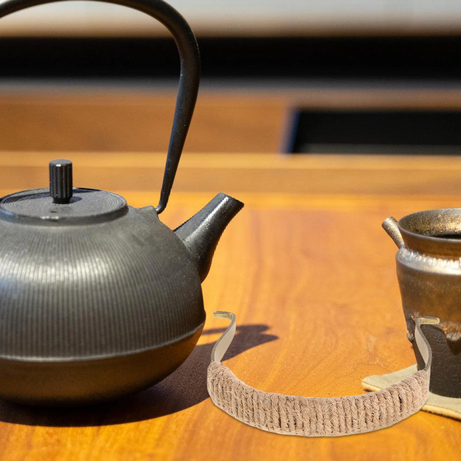 

2Pcs Chinese Vintage Teapot Handle Replacement U-Shape Comfortable Grip for Ceramic Pottery Kettle Tea Accessory